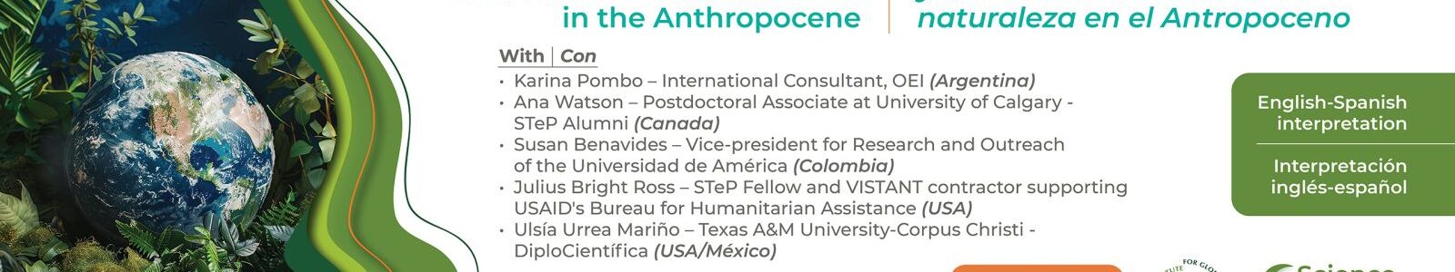 Webinar: Anticipatory Diplomacy and Nature-based Solutions in the Anthropocene